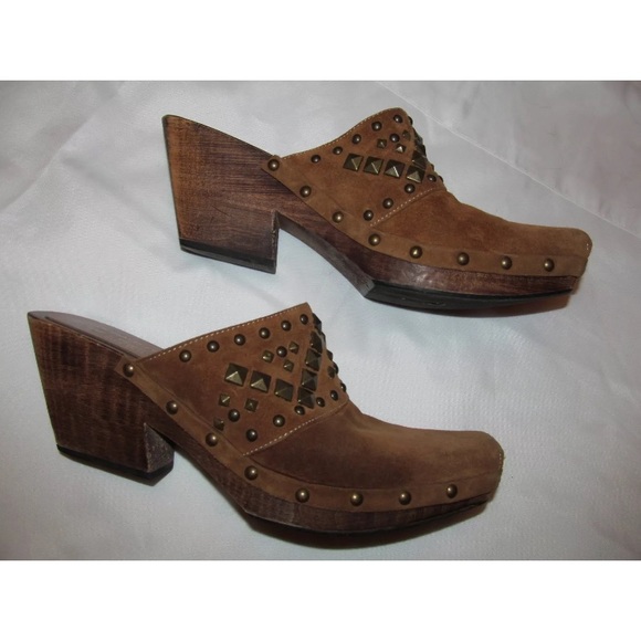 Mules à Talons Donald J Pliner - Pointure 6.5 US Femme - Cuir Et Suède - Occasion - Style Élégant